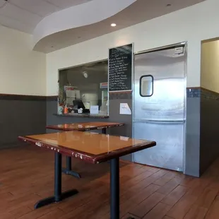 the inside of a restaurant