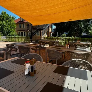 sushi and sashimi, outside