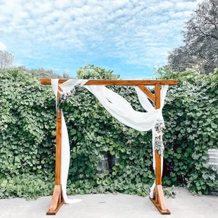 a wedding arch