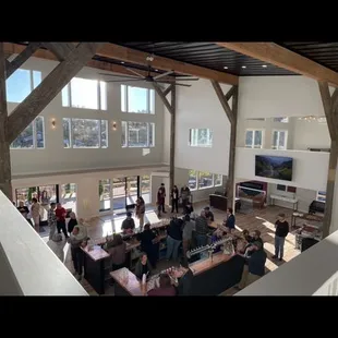 View from top floor inside.