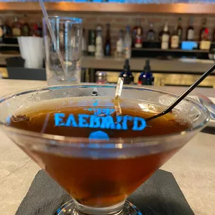 Delicious and creative Craft cocktails like this Manhattan