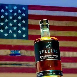 Seekers Bourbon and the American Flag. Happy 4th of July!