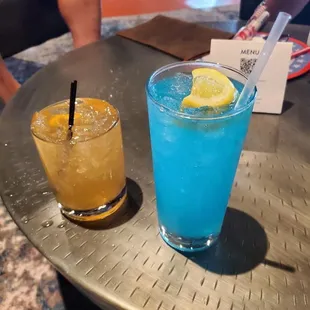 A couple of tasty cocktails in the lounge