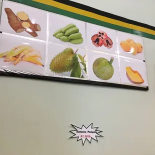 menu, sushi and sashimi