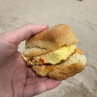 Biscuit &amp; Fluffy Cheese Egg