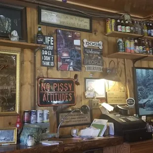 Log cabin bar-and-grill