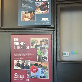 a sign for the maker&apos;s clubhouse