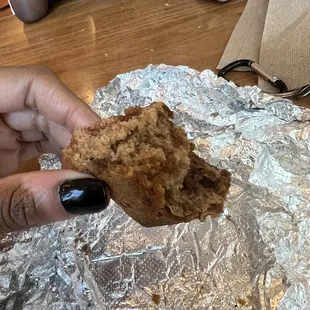Brown sugar scone, inside