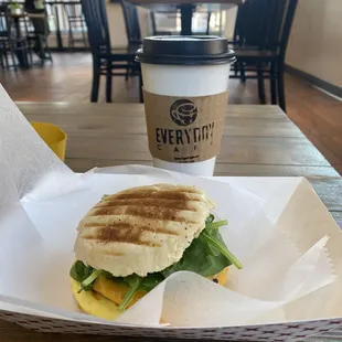 Sausage, Egg &amp; Cheddar Cheese English Muffin (add fresh spinach)