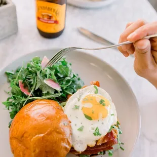 Our Fried Egg Sammie (sandwich).