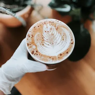 Specialty coffee, available for online, phone order, and take-out.