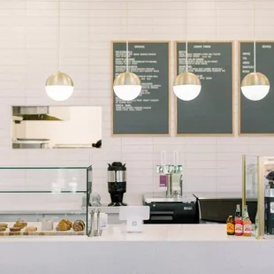 Brekkie and lunch menu, served all day, with a selection of pastries and specialty coffee and other bevvies!