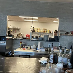 The owner is actually baking