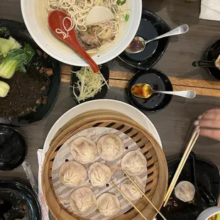 Soup dumpling and ox 23. Oxtail Noodle Soup Consomme