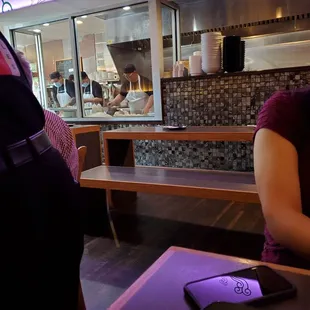 sushi and sashimi, interior