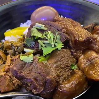 48. Braised Beef and Tendon over Rice