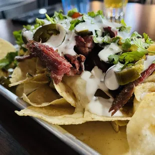 Brisket nachos