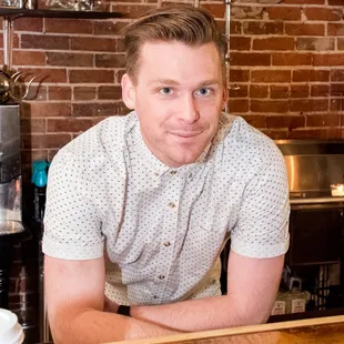 a man sitting at a bar