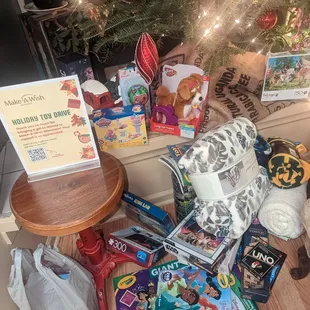 We came bearing gifts to be donated to charity ...