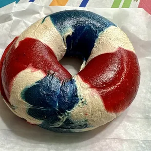 Patriotic Bagels to celebrate our Independence!