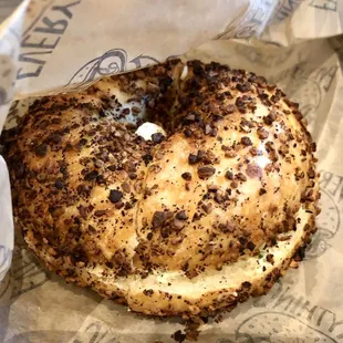 Urfa &amp; Garlic Bagel