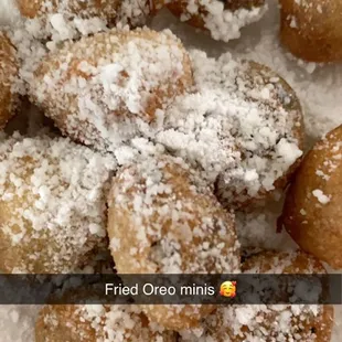 Mini fried Oreos