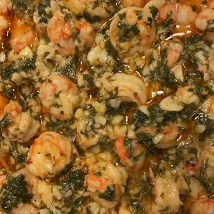 Garlic butter Argentine shrimp