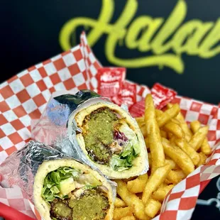 Falafel wrap