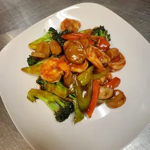 shrimp w. mix veg