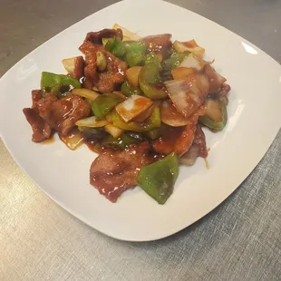 pepper steak w. onion