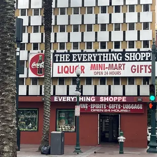 the front of the store