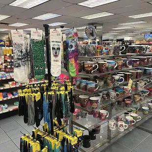 a variety of items in a store