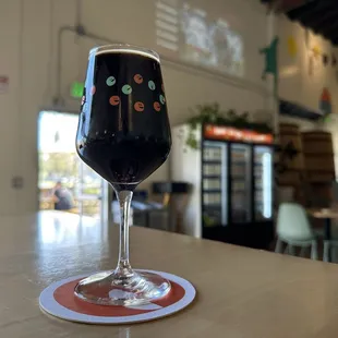 Seasonal stout with adjuncts
