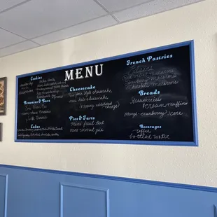 The menu