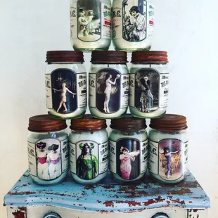 Our new candle line from La Belle Chandelle.