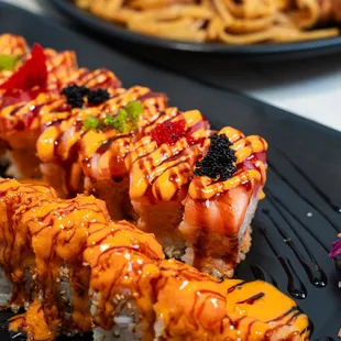 sashimi, sushi, sushi and sashimi, food