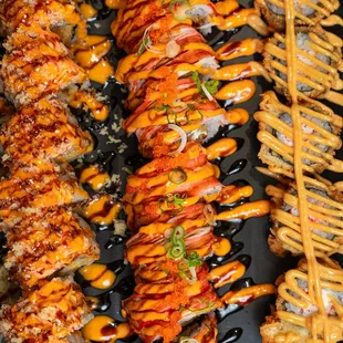 food, sushi and sashimi