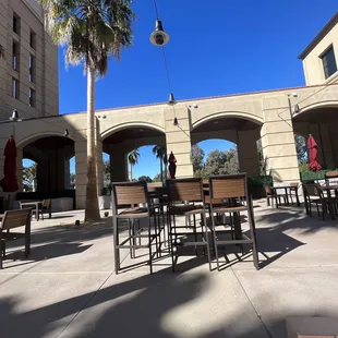 Tons of outdoor seating.