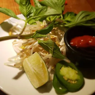 The standard Pho garnish