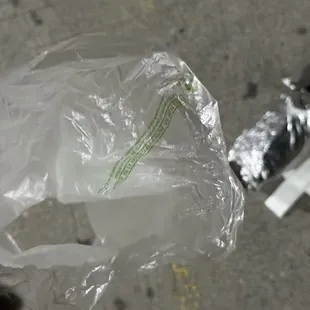 Bag ripped my my food fell. At least it was still wrapped