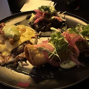 Rock Lobster fried taco (on the right)