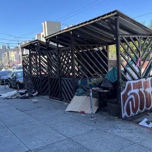 What&apos;s with your parklet turned encampment? Try and care a little bit about the community your business is located within.