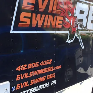 evil swine bbq truck