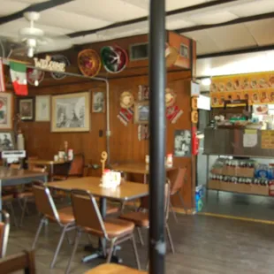 the inside of a restaurant