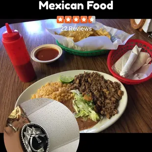 Delicious barbacoa plate!