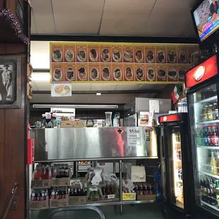 the inside of a restaurant
