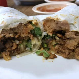 Al pastor burrito. I slightly prefer the tacos so the pork flavor shines through, but this was still awesome.
