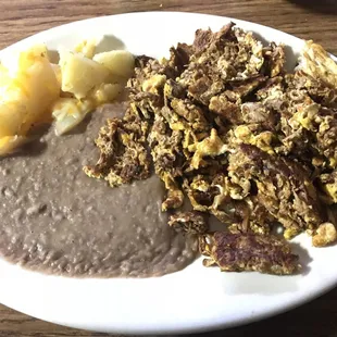 Shredded beef and eggs - really tasty, but the only good part of our breakfast.