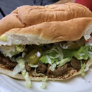 Carne asada torta. Solid but not particularly memorable.