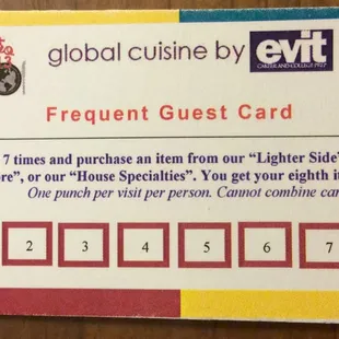 Get yourself a punch card!